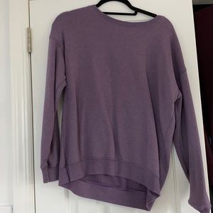 Purple sweatshirt